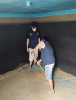 Pembersihan Bak Pamsimas Di Dusun Ujung