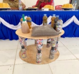 Hasil Program Kerja Mahasiswa KKN-TI PUPR, Pupuk kompos, Pupuk cair Biosaka, dan ECOBRICK yang sudah di dalam kemasan