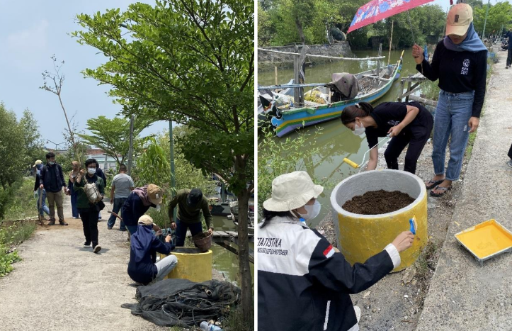 Pelaksanaan Kegiatan Rencana Aksi Tanam Pohon di Bantaran Sungai