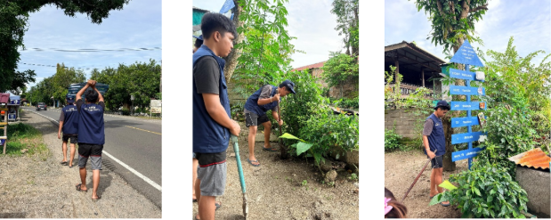 Pembuatan papan edukasi sampah