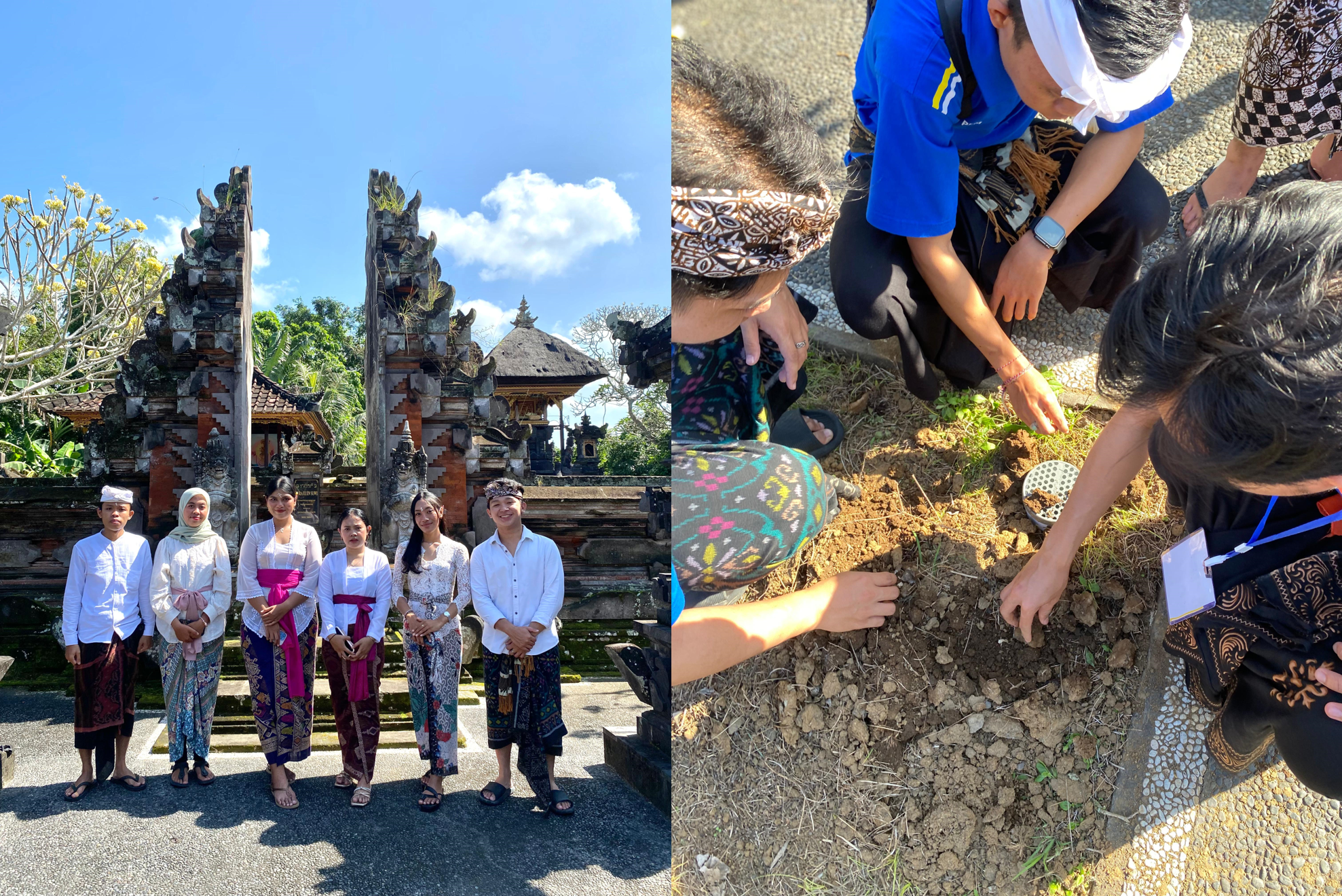 Pemasangan Biopori di Pura Ulun Suwi dan Pura Puseh lan Desa Keramas