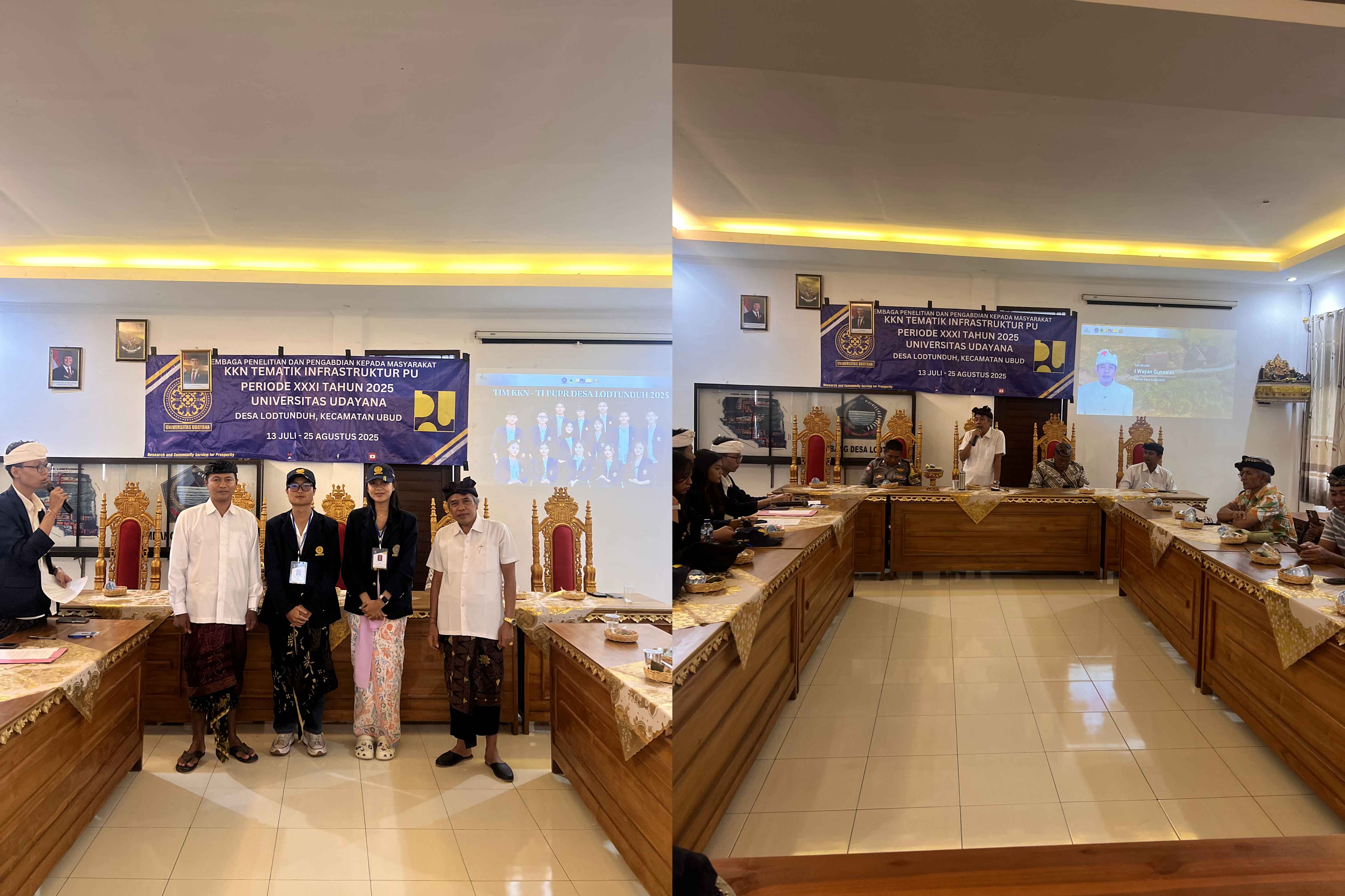 Diskusi terkait program kerja KKN TI bersama Perangkat Desa Lodtunduh