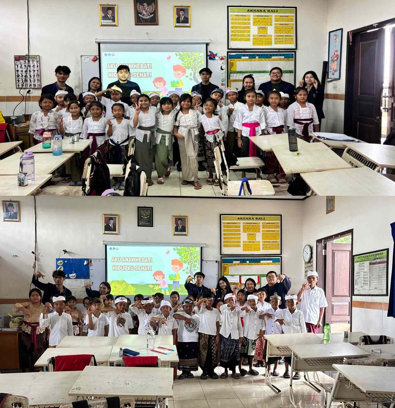 Siosialisasi PHBS dan Sanitasi di SDN 1,2, dan 3 Desa Munggu
